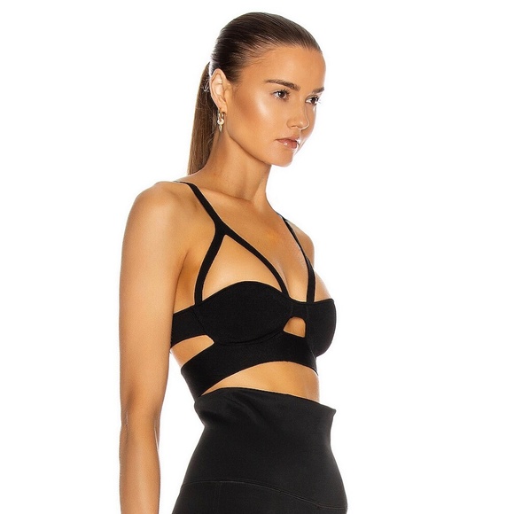 Khaite Franca Black Bralette in size XL New With Tags - Picture 4 of 10